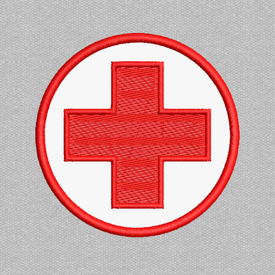 Медичний хрест 70х70мм (червоний) N-0115 фото