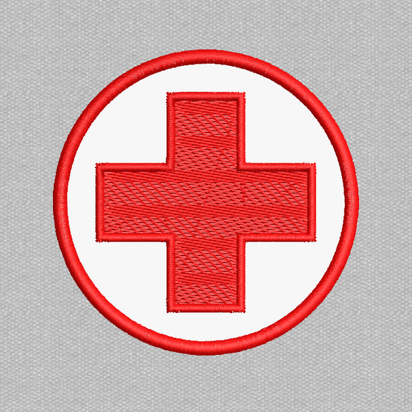 Медичний хрест 70х70мм (червоний) N-0115 фото