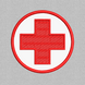 Медичний хрест 70х70мм (червоний) N-0115 фото 1