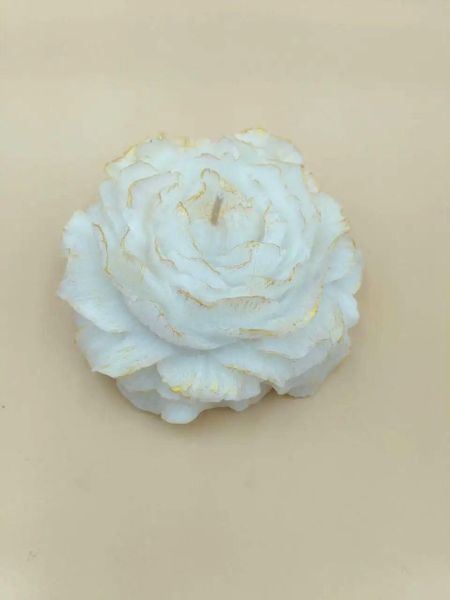 Свічка квітка "Піон" біла K-0005 фото