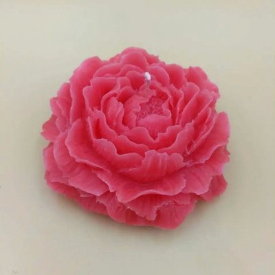 Свічка квітка "Піон" рожева K-0006 фото